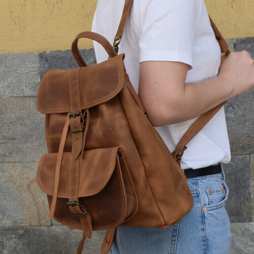 Leather backpack,handmade backpack,gift for shops her,handmade rucksuck,leather travel bag,womens backpack,leather college bag,leather rucksuck