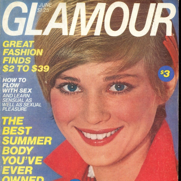 Vintage Glamour Fashion Magazine/June 1978/Cover Model Shaun Casey /Swimsuits/Cover-Ups/Teens