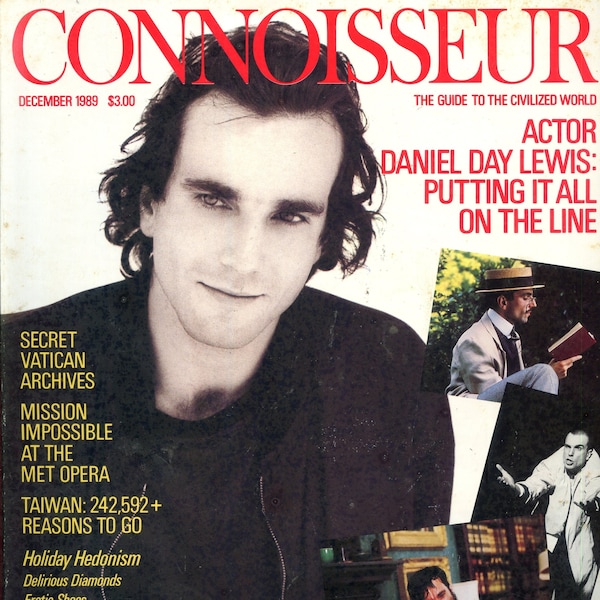 Connoisseur Magazine/December 1989/Daniel Day Lewis/The Met/Vatican Archives Galileo Henry III/Steam Railroads/Frans Hals/Taiwan/Aspen Ski