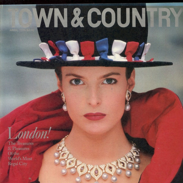 Town & Country/April 1989/Savile Row/Harrods Restored/The Jewish Elite/A Hatful of Loverlies/Restoration Drama/The Edwardian Spirit