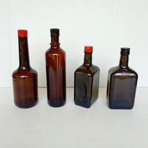 Amber Empty Extract, Storage Bottles