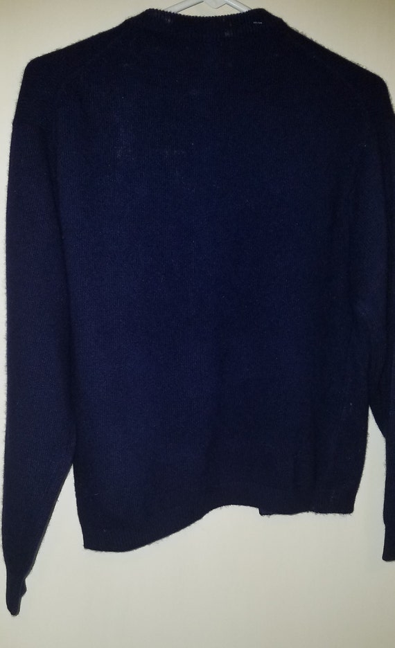 NOS/Cashmere Barrie Cardigan Navy Sweater Size 36… - image 5