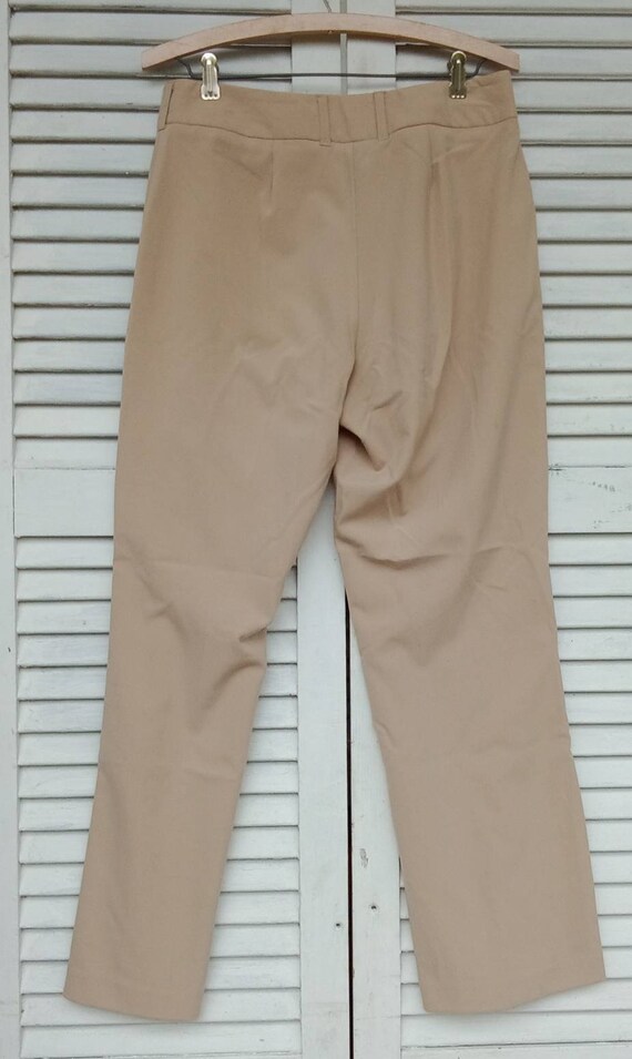 Dressy Trousers Slacks/Khaki Tan Straight Leg Pan… - image 3