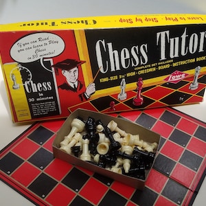 Chess Tutor/E.S.Lowe Co. 1972/Chess Game/Lightweight Take-Along game/Great for travel/No Booklet