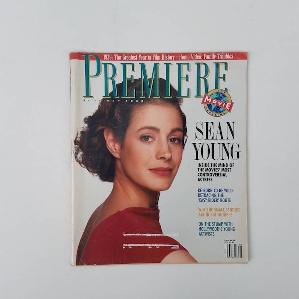 Premier Magazine/May 1989/Vol.2 No.9/Sean Young/"Love Hurts"/"Field of Dreams"/"Easy Rider"/Rob Lowe/Judd Nelson