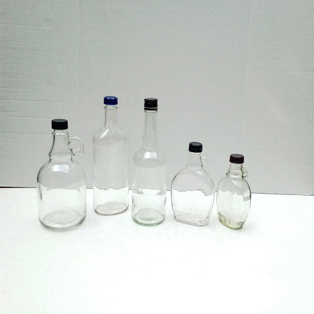 Empty Syrup Empty Clear Storage, Extract, Syrup Bottles With Caps - Etsy