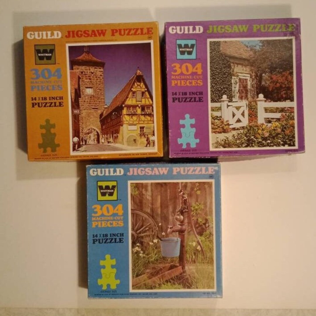 Vintage Whitman Guild Jigsaw Puzzles/304 Pieces/14 X 18/Farmhouse