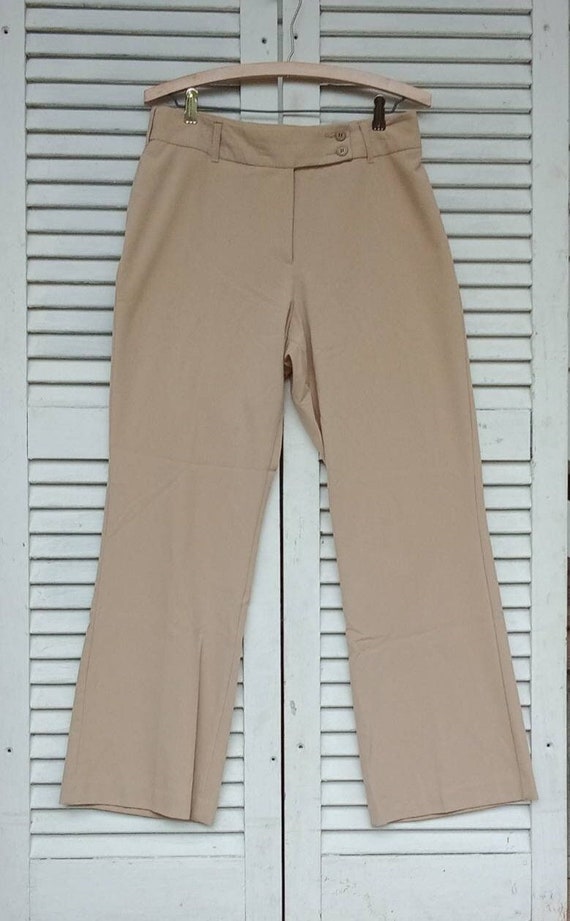 Dressy Trousers Slacks/Khaki Tan Straight Leg Pan… - image 1
