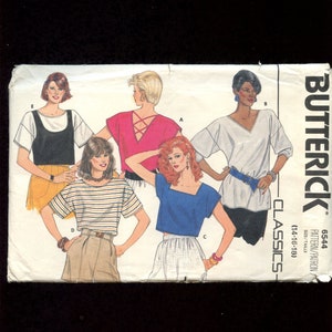 Pullover Top /Crisscross Top/Butterick Classics Pattern 6544/Sizes 14-16-18