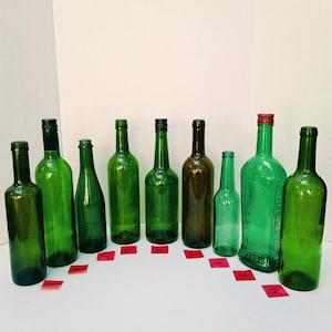 Green Assorted Variety Empty Bottles