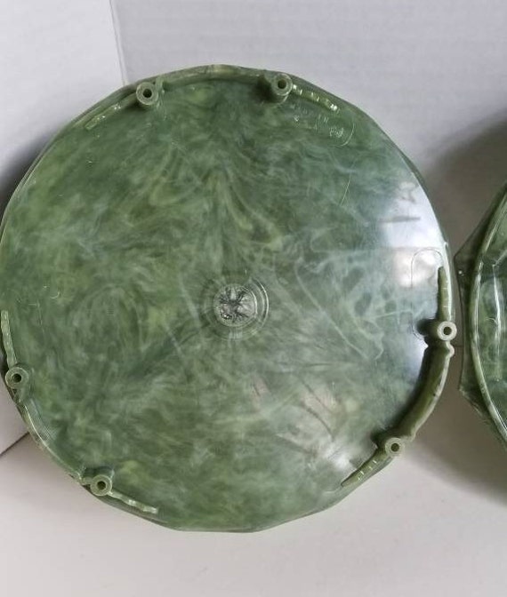 Vintage Mid Century Oriental Jade Plastic Trinket… - image 10