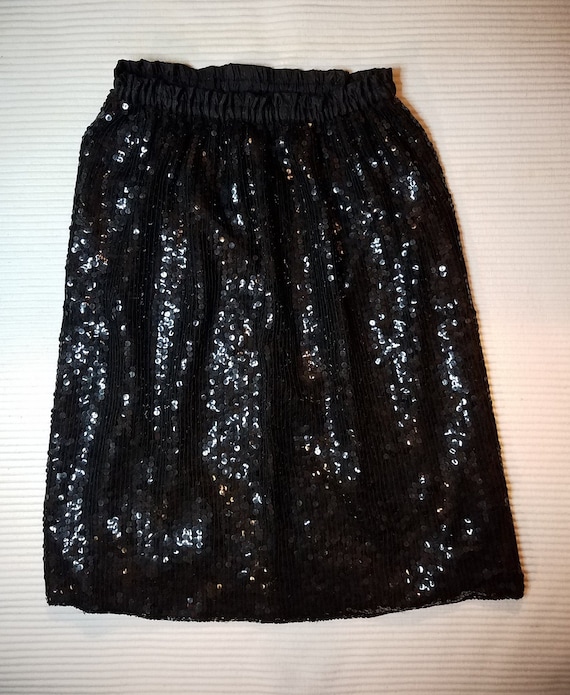 Black Sequin Skirt/NWOT/Costume/Cosplay/Dressy Occ
