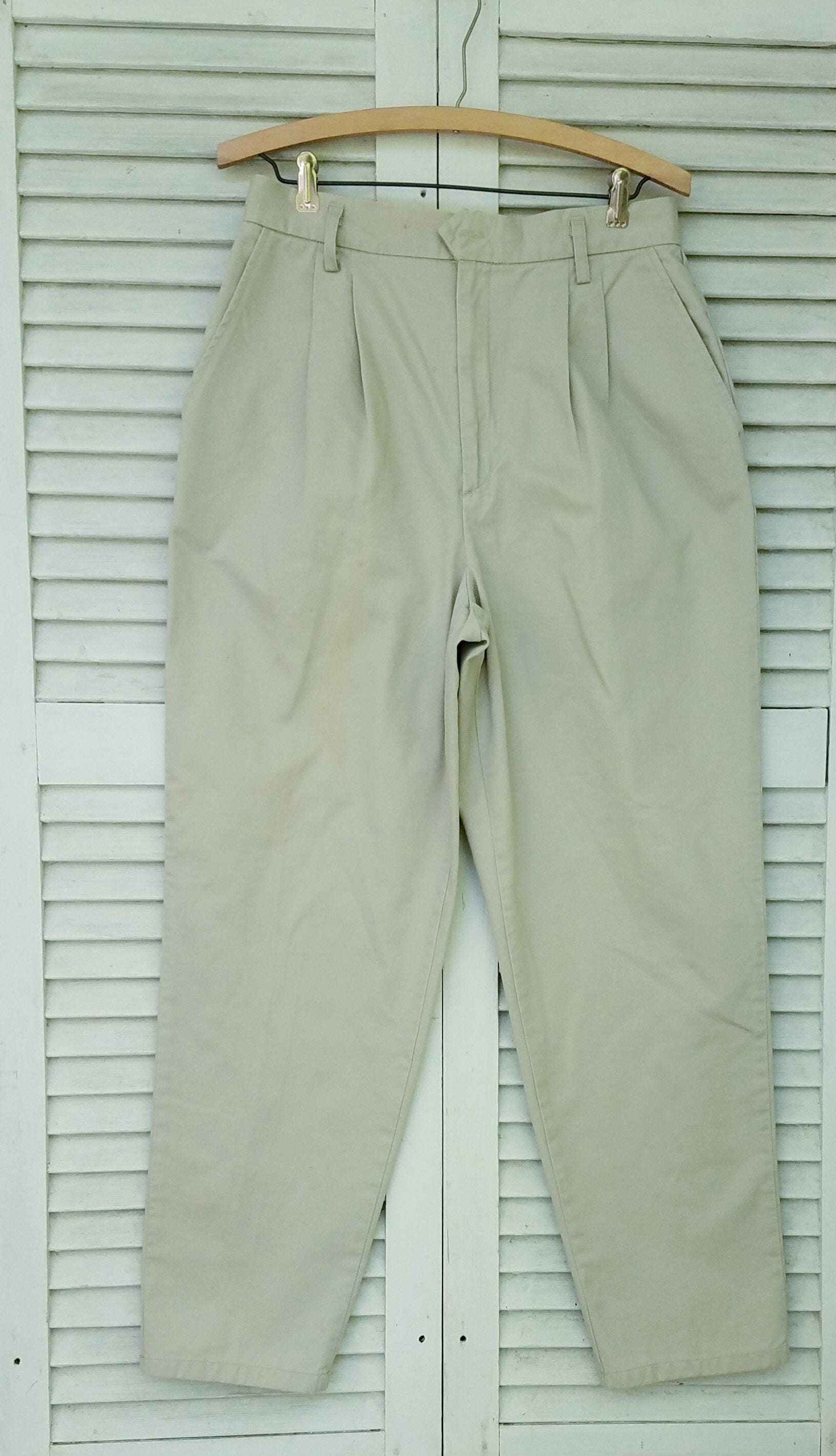 Wide Leg Chinos - Etsy