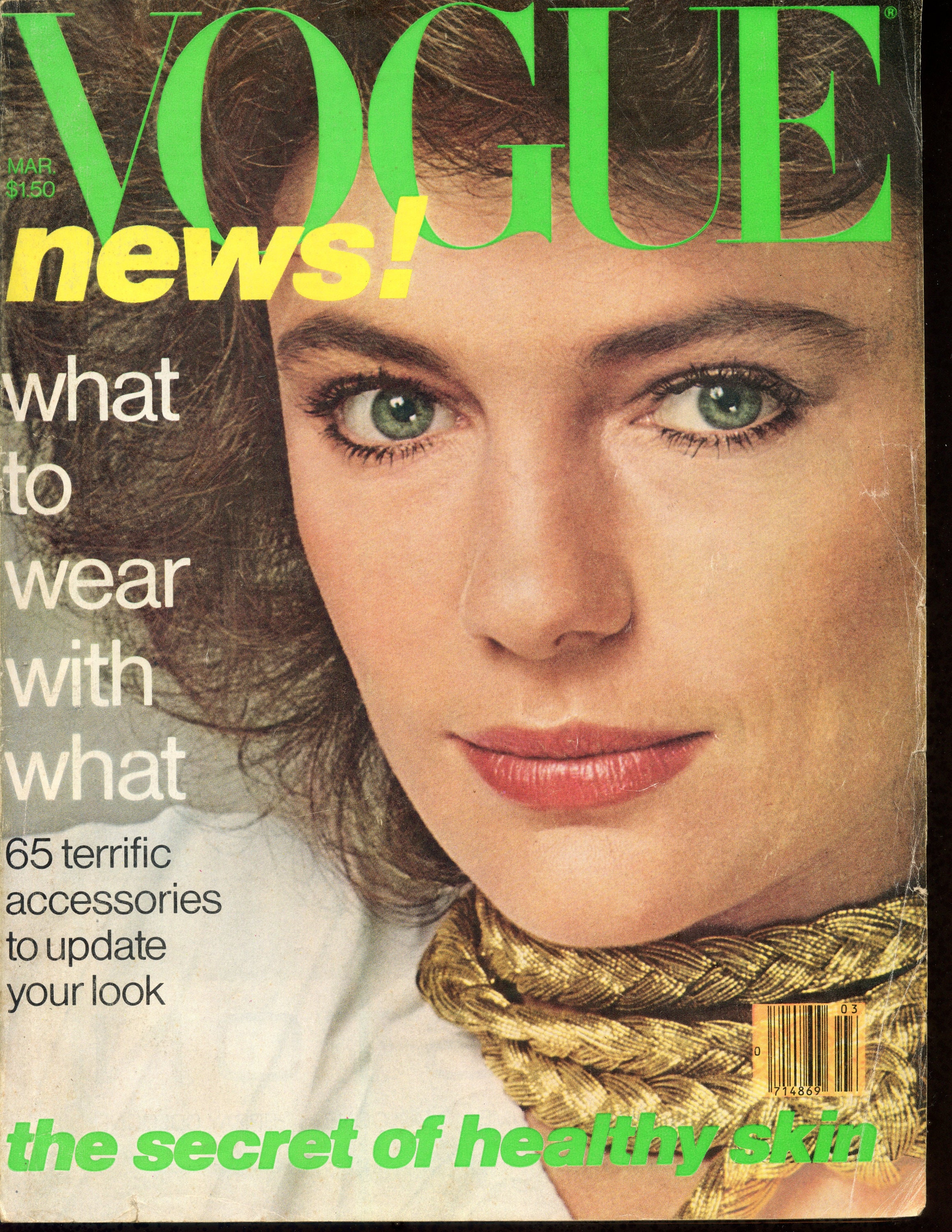 Vogue Magazine/march 1978/jacqueline Bisset/avedon/vintage