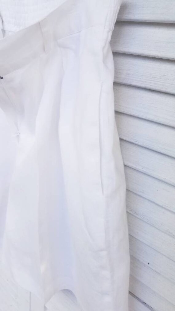 NOS Linen High Waist Pleated Shorts/Ann Tijan for… - image 7