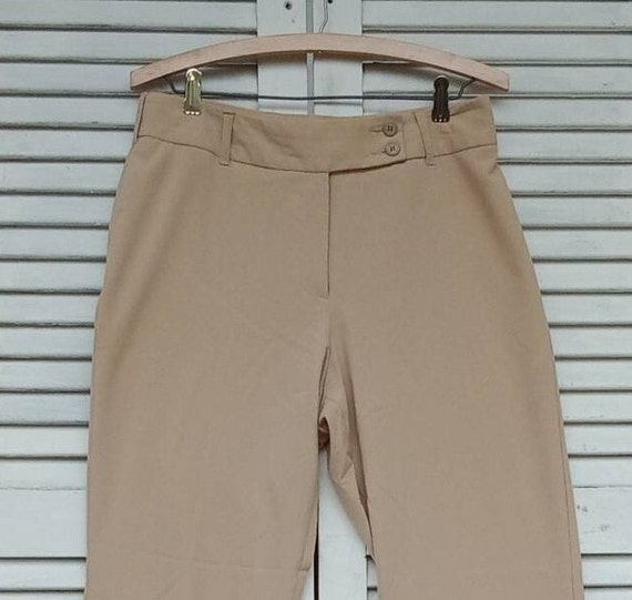 Dressy Trousers Slacks/Khaki Tan Straight Leg Pan… - image 2