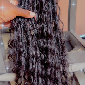 Xtra Full Boho Locs with Human Hair Curls