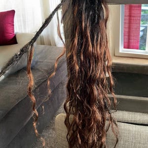 Xtra Full Boho Locs with Human Hair Curls (Brown)