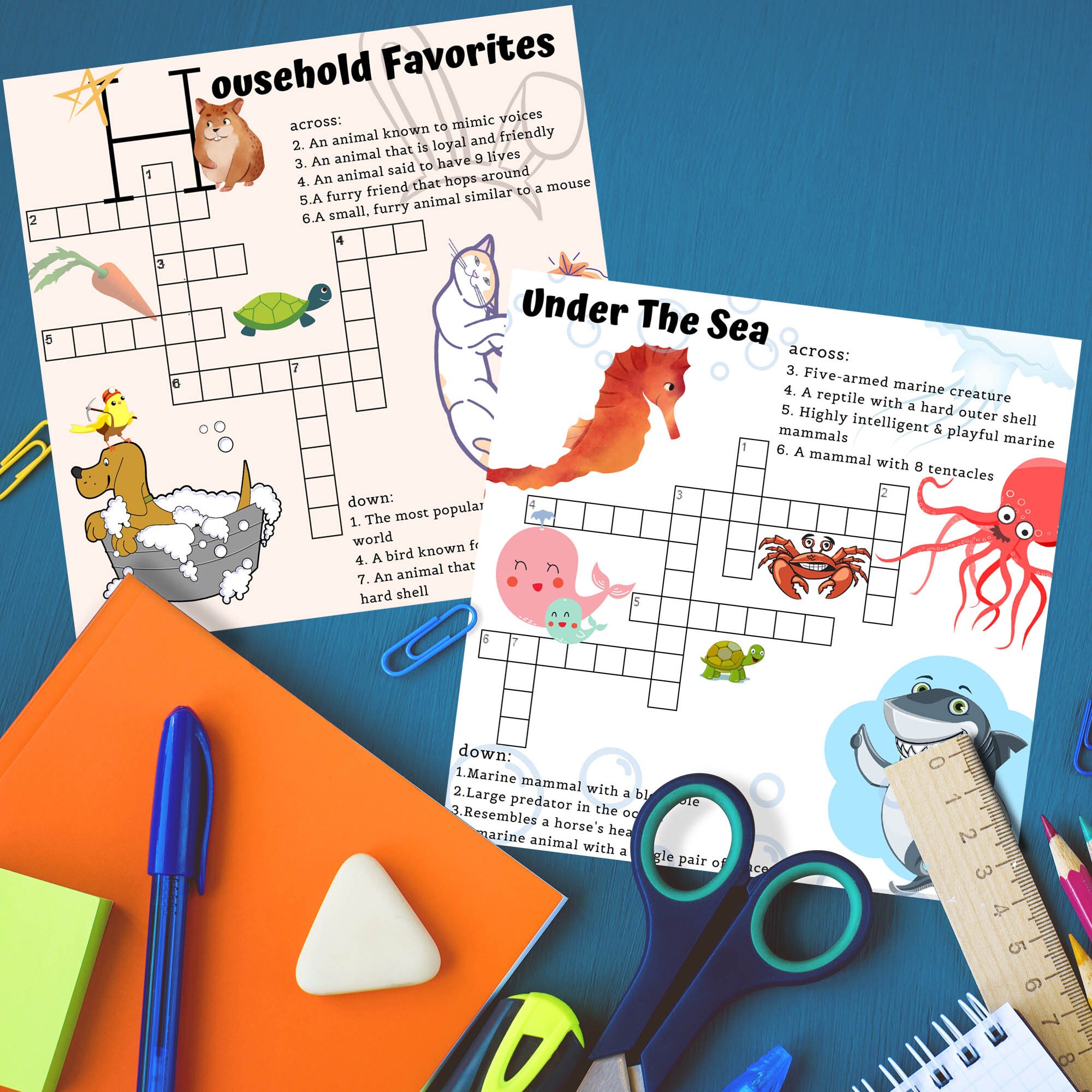 Cestash Family Crossword Puzzle for Kids Animal Kingdom - Etsy Cestash Family Crossword Puzzle for Kids Animal Kingdom - Etsy