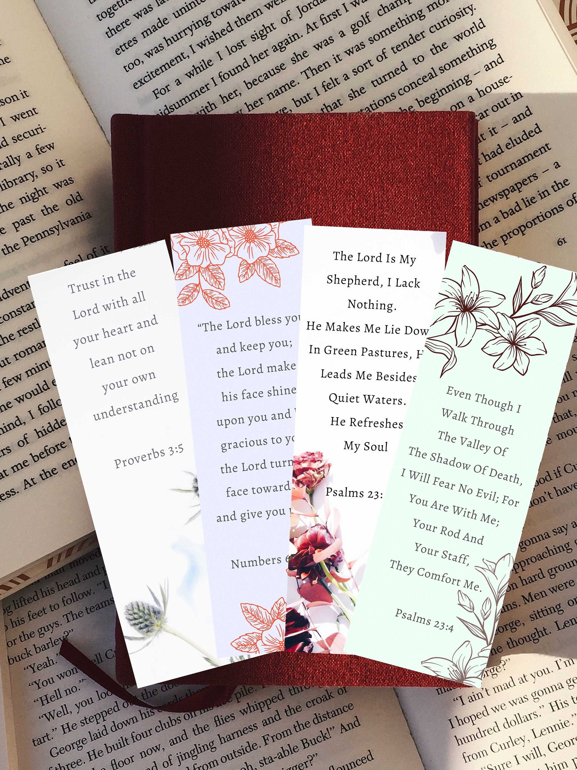 printable bible bookmarks set of 8 inspirational old etsy