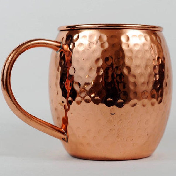 100% Pure Copper moss mug with Copper handle