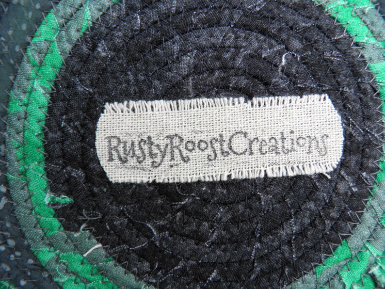 green fabric basket