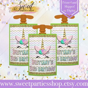 Unicorn Applesauce Pouch Labels - Unicorn Applesauce - Unicorn Labels - Unicorn Favors - Unicorn Birthday - Unicorn Invite - Unicorn Party