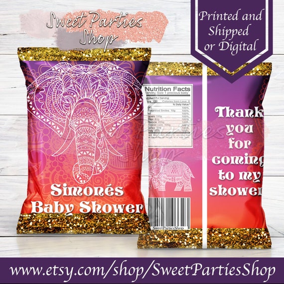 Moroccan Chip Bag Arabian Nights Chips Moroccan Party Etsy