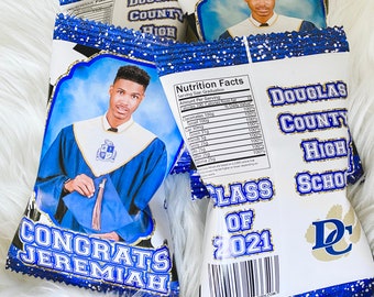 Graduation Chip Bag - Graduation Party - Graduation Favor Bag - Graduation - Chip Bags - Graduation Invitation - Graduation Party Favors