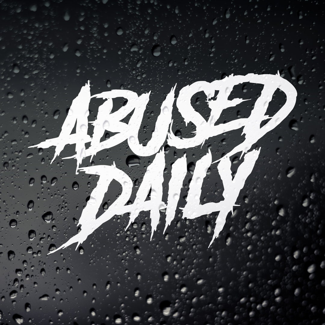 Abused Daily Car Sticker, JDM DUB Euro Stance Rat Look Drift Decal ...