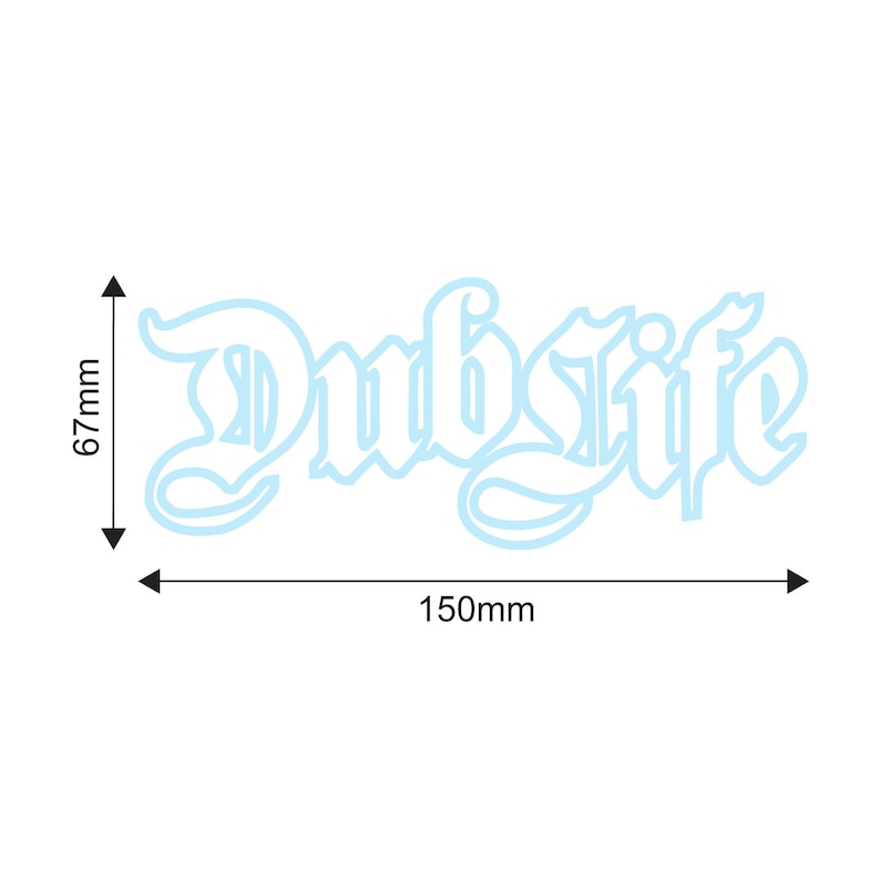 Dub Life Car Sticker - Campervan Vanlife DUB Euro Skate Surf - Etsy