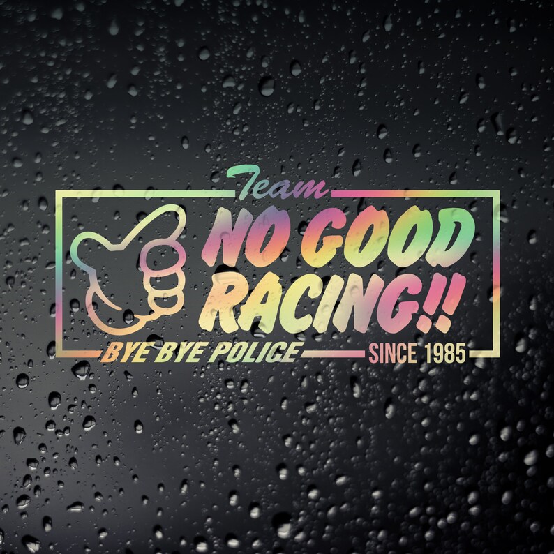 Team No Good Racing Oil Slick Chrome Car Sticker JDM Osaka