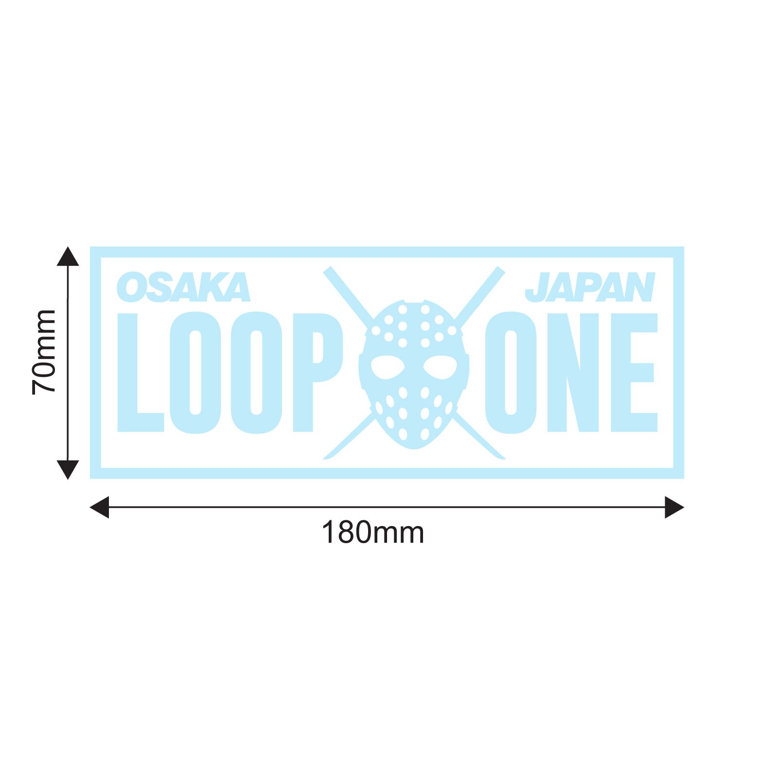 Loop One Jdm Loop One Kanjo Oil Slick Chrome Car JDM Sticker - Osaka Tuner Drift ...