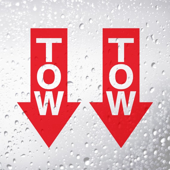 Sticker UK Per Motorsport TOW Stickers 75mm - 150mm Sizes Decals Race ...