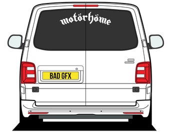 Large Motorhome Campervan Sticker - Caravan Van Truck Window Bumper Vinyl Decal