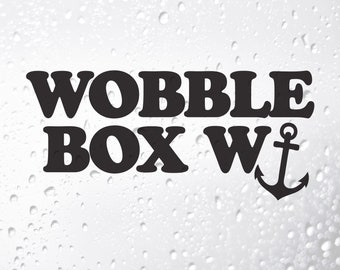 Wobble Box Wan*er Funny Caravan Sticker, Decal Graphic