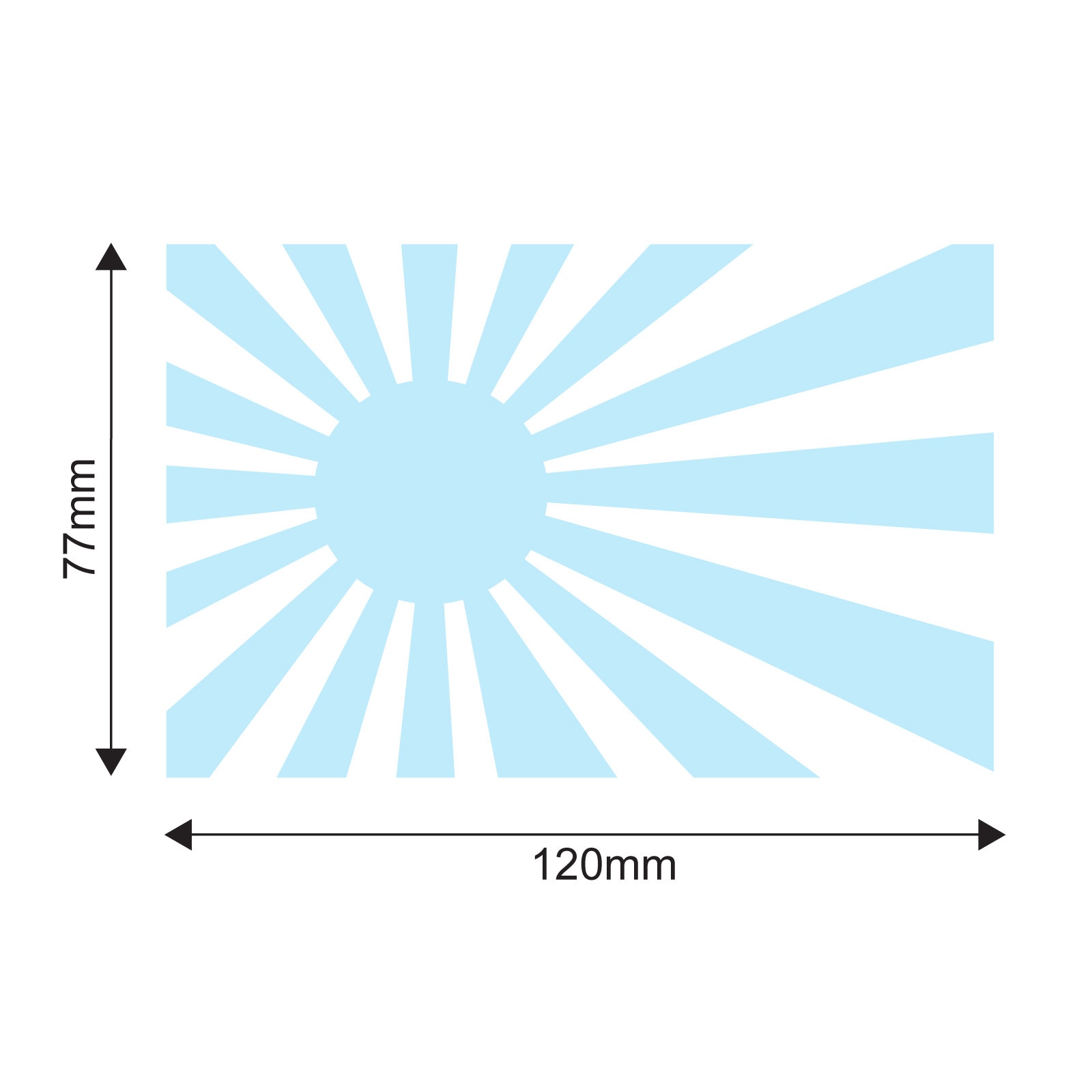 Rising Sun Japanese Flag Car Sticker - JDM JAP Tuner Drift Stance