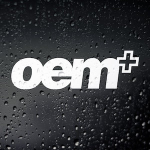 OEM Plus Funny Car Sticker, JDM Drift Window Bumper Decal