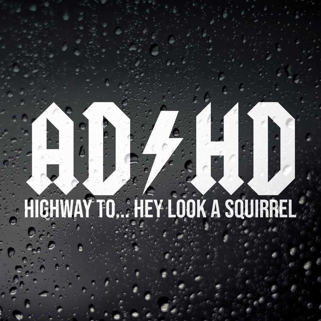 ADHD Funny Car Sticker, Camper Van Motorhome Vinyl Decal JDM DUB - Etsy UK