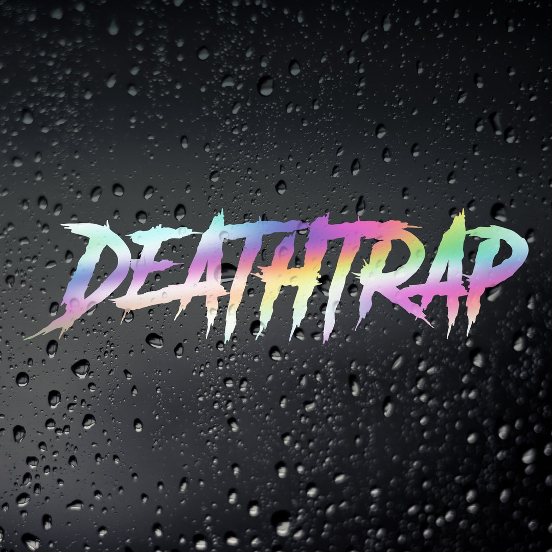 Deathrap Chrome Oil Slick Funny Car Sticker - Jdm Drift Euro DUB ...
