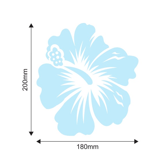 HIBISCUS DECAL LOGO SURF CAR VAN LAPTOP VINYL STICKER FUNNY DUB - Foto 8