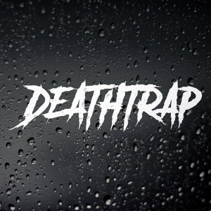 Deathtrap Funny Car Sticker: JDM Euro DUB Decal (53mm x 200mm)