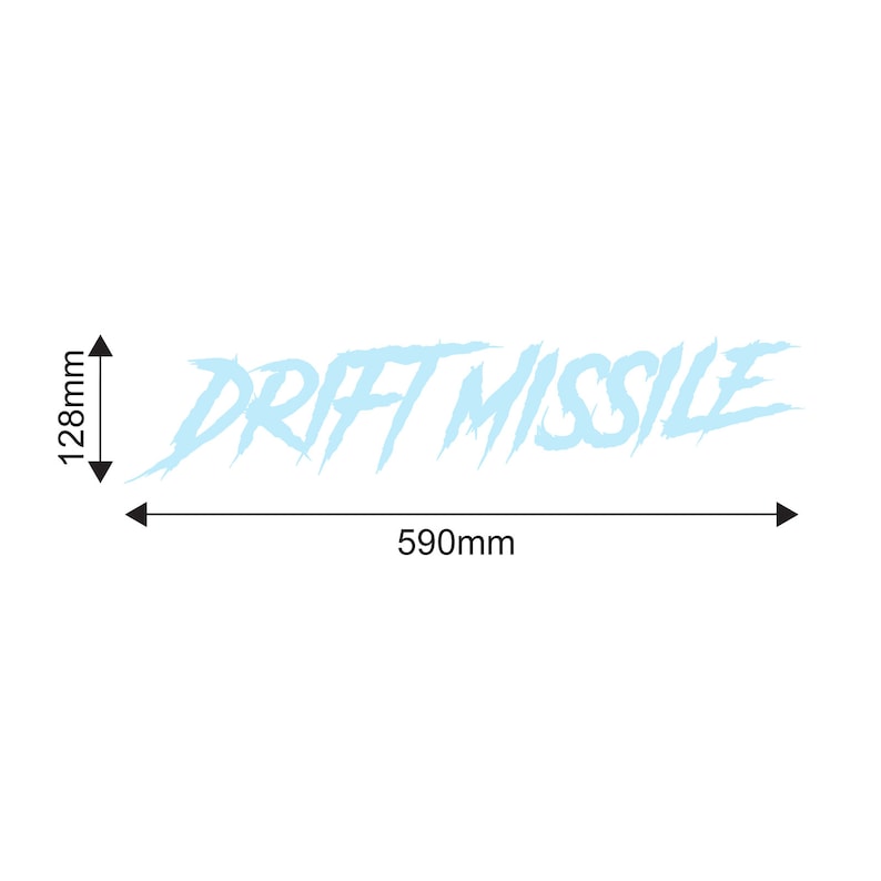 Drift Missile Windscreen Visor Sticker: JDM Japanese Kanji Decal - Etsy