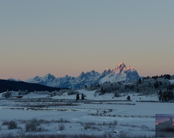 Grand Teton National Park | Winter Scene | Mountain Photography | Landscape Photo | Wyoming Landscape
