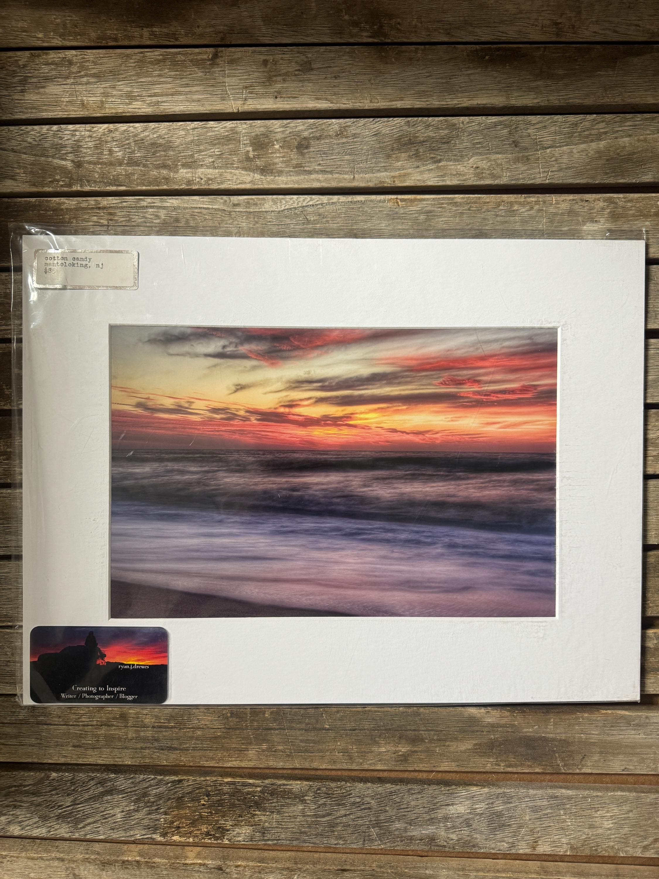 Sunrise Beach Photography Print: Jersey Shore Wall Art