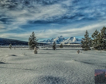 Grand Teton National Park | Grand Tetons | Wyoming Landscape | Snowscape Art | Winter Scenery