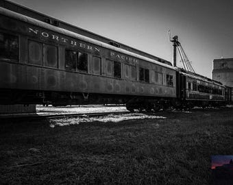 Northern Pacific | Rustic Train Photography | Train Room Decor | Artwork Railroad