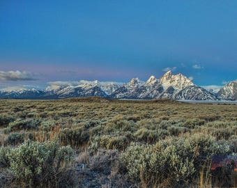Grand Teton National Park Dusk | Wyoming Photography | Sunrise Photographs | Mountain Scenery