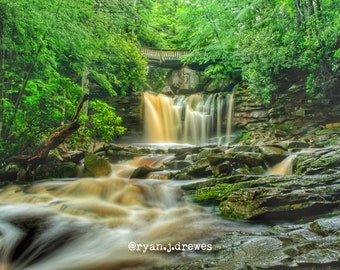 West Virginia Art | Nature Waterfall | Rural Wall Art | Peaceful Art | Landscape Photography Print