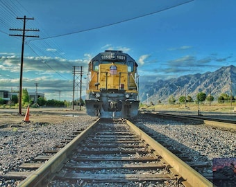 Union Pacific | Utah Art | Railroad Scenery | Locomotive Photography